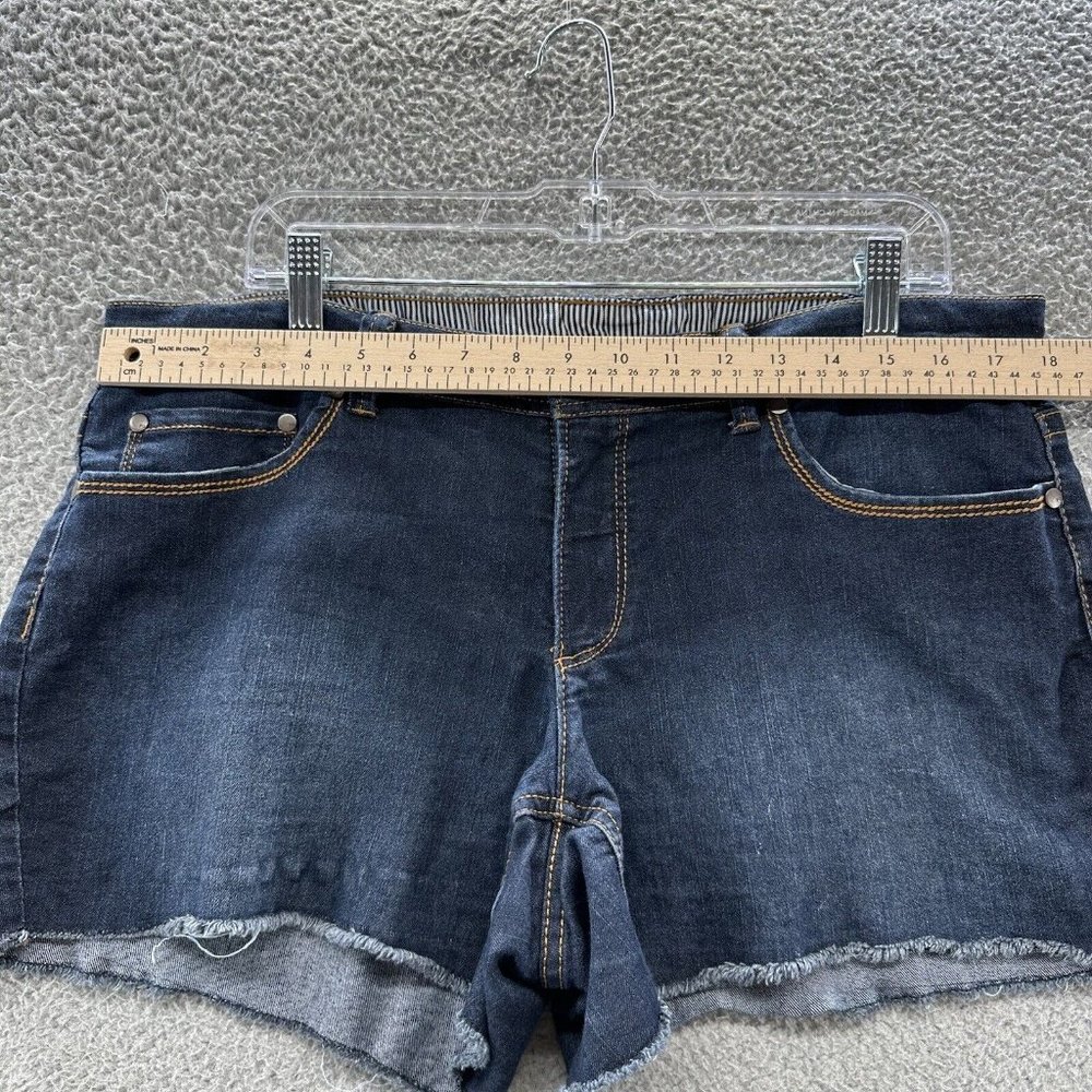 Fire & Gold Shorts Women's 10 Blue Dark Wash Denim Cut Off Shorts Ladies 10 - Picture 7 of 13